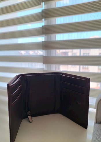 Kahverengi Suni deri Erkek Cüzdanı (unisex) - Görsel 3