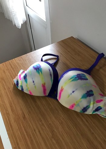 Renkli Tie-Dye Desenli Spor Sütyen - Görsel 2