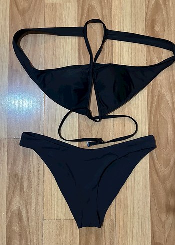 Siyah Strappy Kadın Bikini