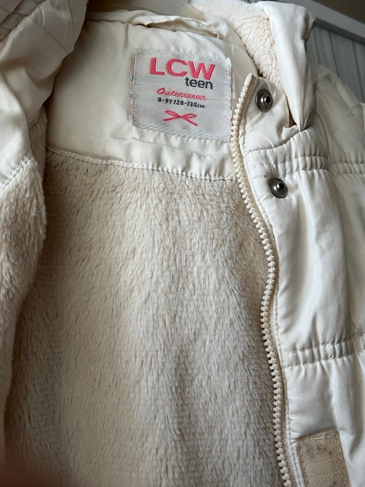 Beyaz Midi kız çocuk  Yelek - Görsel 2