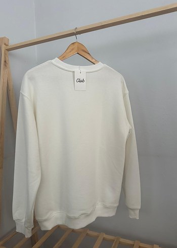 s Beden Beymen Beyaz Kadın Pamuklu Sweatshirt