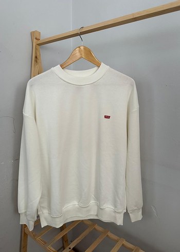 m Beden Levi's Beyaz Kadın Basic Sweatshirt