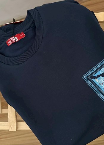 North Face Erkek Lacivert Baskılı Kısa Kollu Tişört