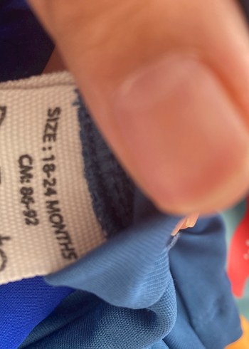Erkek Çocuk Kısa Kollu Mavi Baskılı Mayo