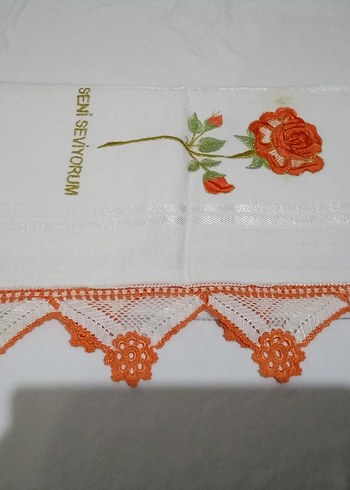 Nakışlı Çok Renkli Havlu Kenarları - Görsel 5