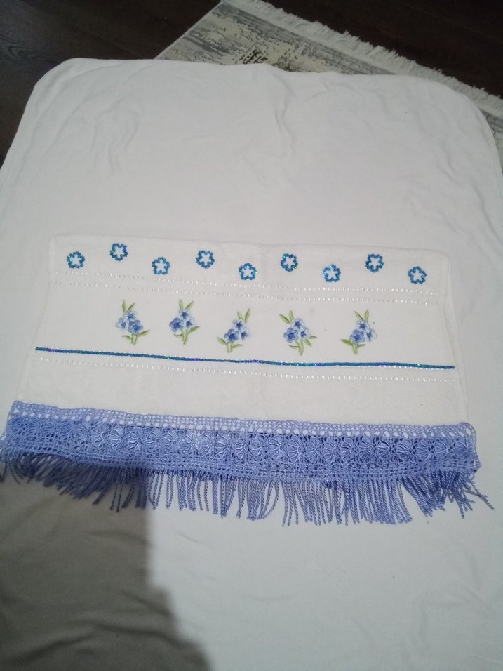 Nakışlı Çok Renkli Havlu Kenarları - Görsel 4