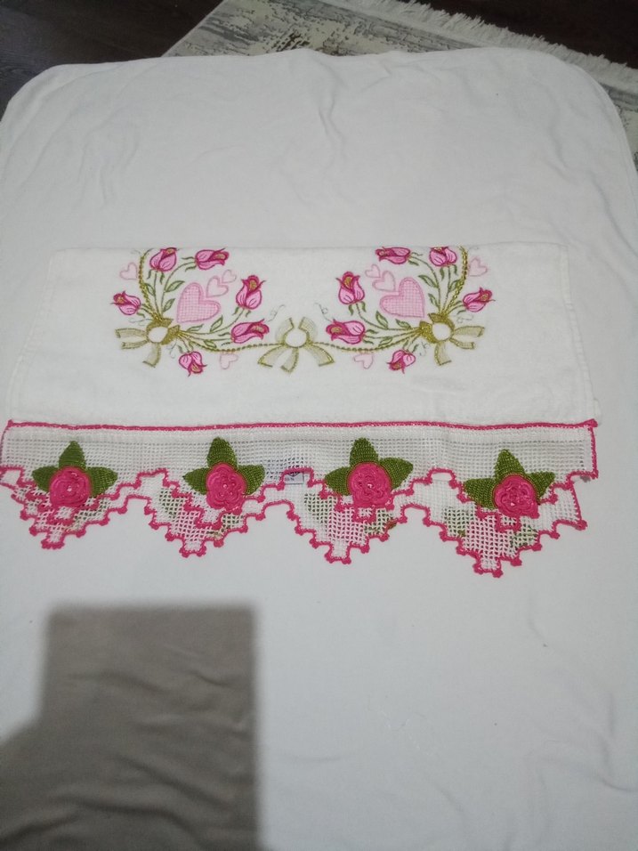 Nakışlı Çok Renkli Havlu Kenarları - Görsel 2