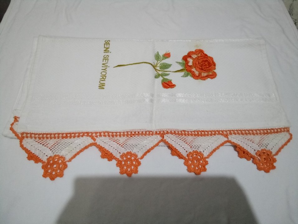 Nakışlı Çok Renkli Havlu Kenarları - Görsel 5