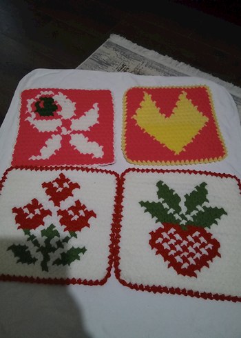 Renkli El Yapımı Banyo Süngeri Seti - Görsel 3