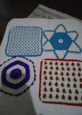 Renkli El Yapımı Banyo Süngeri Seti - Görsel 5