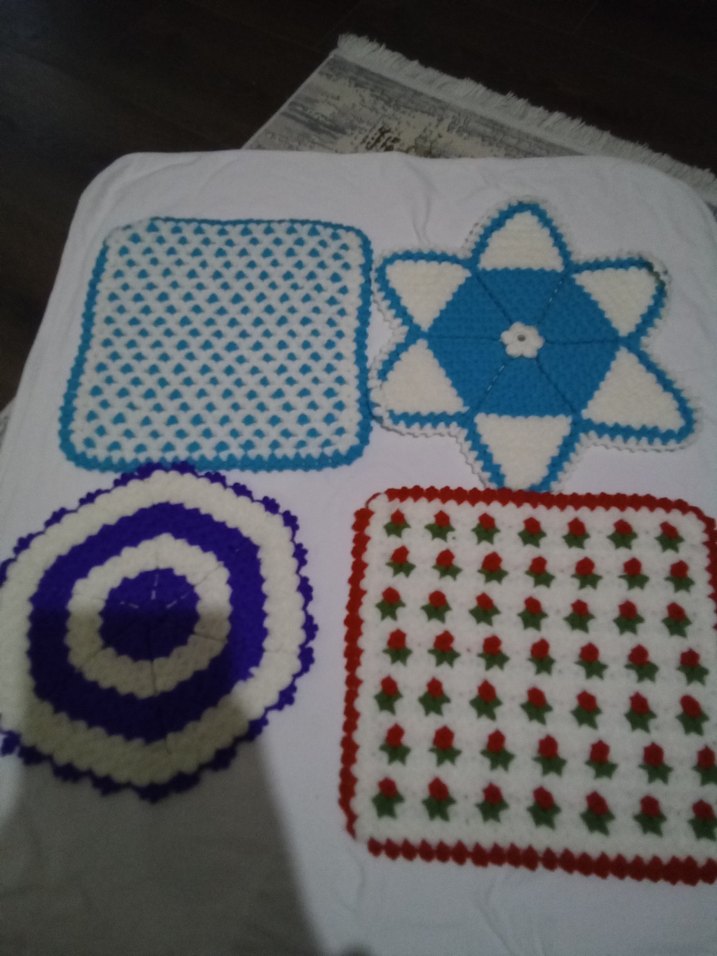 Renkli El Yapımı Banyo Süngeri Seti - Görsel 5