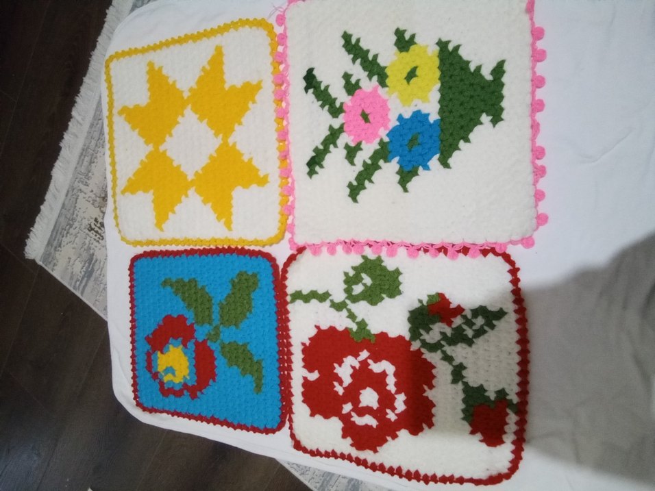 Renkli El Yapımı Banyo Süngeri Seti - Görsel 2