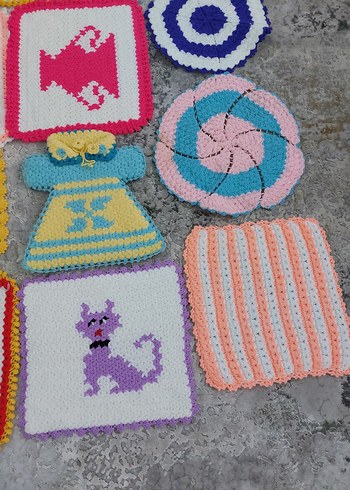 Renkli El Örgüsü Banyo Süngeri - Görsel 4