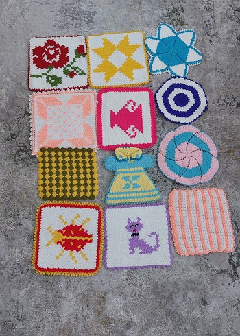 Renkli El Örgüsü Banyo Süngeri - Görsel 2