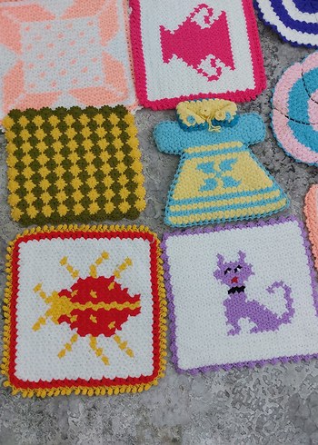 Renkli El Örgüsü Banyo Süngeri - Görsel 3