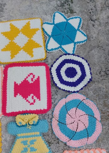 Renkli El Örgüsü Banyo Süngeri - Görsel 5