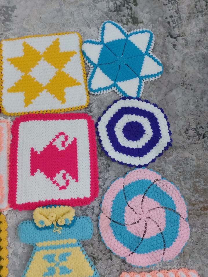 Renkli El Örgüsü Banyo Süngeri - Görsel 5