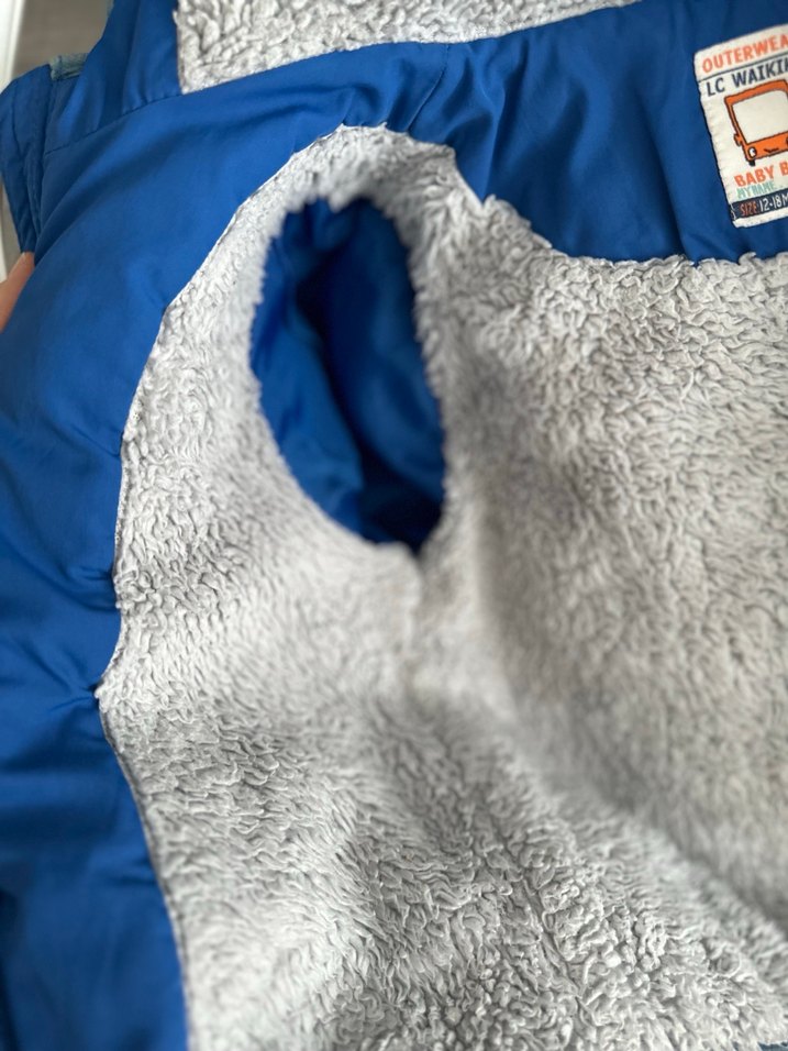 Mavi Erkek Çocuk Fermuarlı Mont - Görsel 3