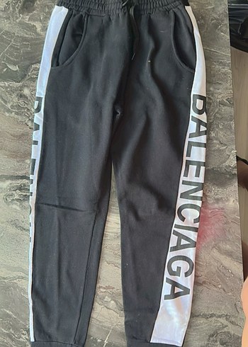 Siyah Baskılı Rahat Kesim Erkek Eşofman - Görsel 2