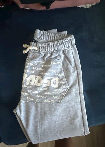 Gri Pamuklu Fermuarlı Erkek Eşofman Altı - Görsel 2