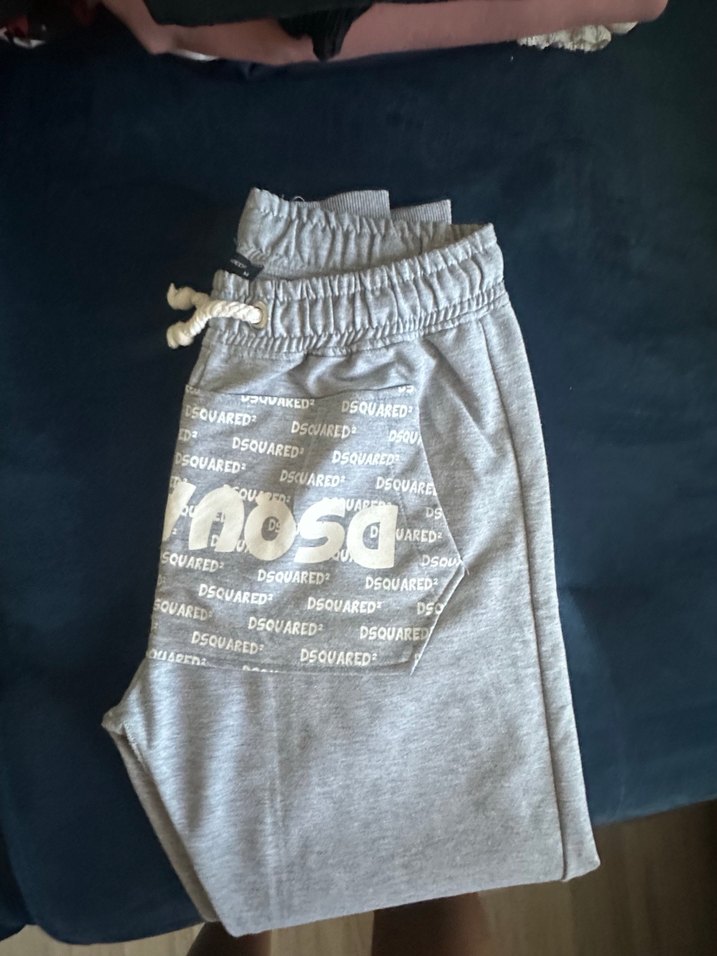 Gri Pamuklu Fermuarlı Erkek Eşofman Altı - Görsel 2