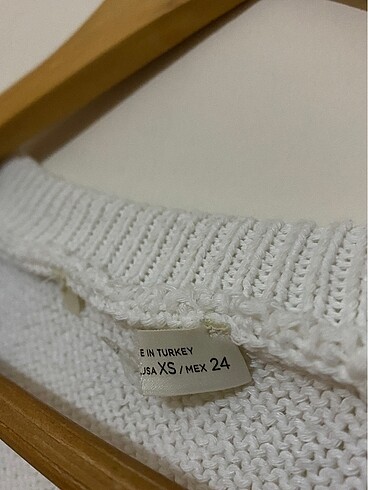 Siyah beyaz çizgili örgü kazak - Görsel 5