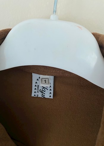 Düğmeli Kahverengi Kadın Süet Gömlek - Görsel 4