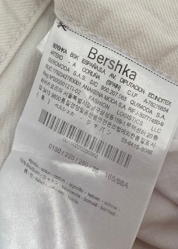 Bershka Beyaz Geniş Paça Kot Kadın Pantolon - Görsel 4