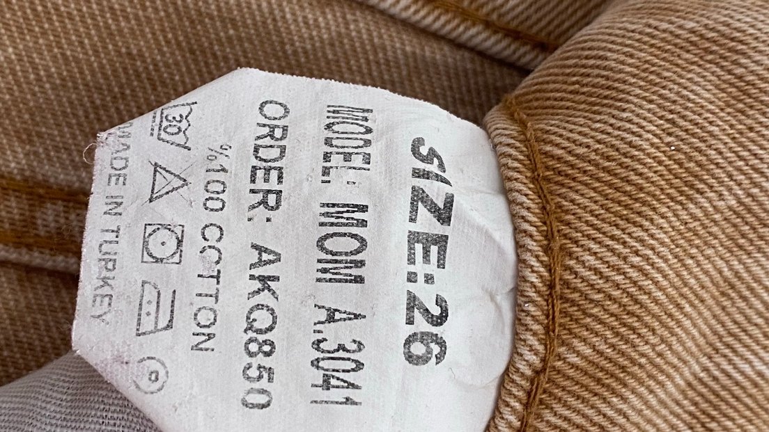 Bej Kadın Kot Pantolon - Görsel 3