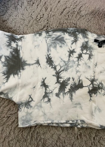 Mavi Jeans Gri Batik Desenli Uzun Kollu Kadın Sweatshirt