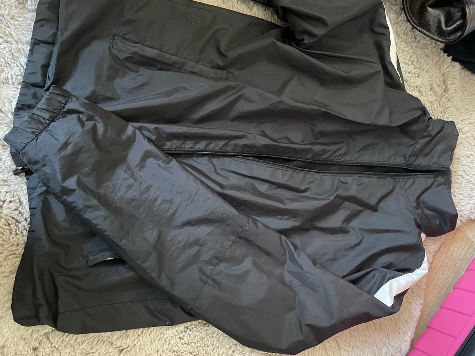 Fermuarlı Siyah unisex yağmurluk - Görsel 3