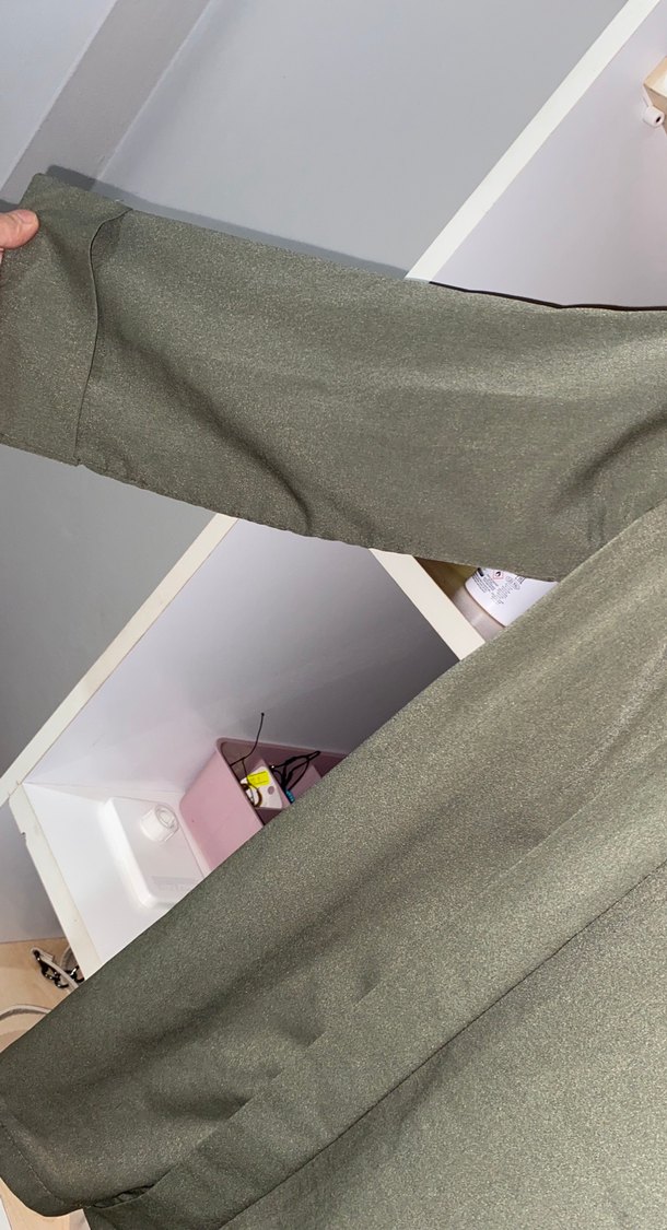 Kadın Haki Midi Rahat Kesim Ceket - Görsel 3