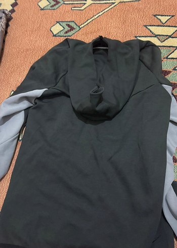 Nike tech flece Erkek Gri Fermuarlı Yüksek Yakalı Sweatshirt - Görsel 4