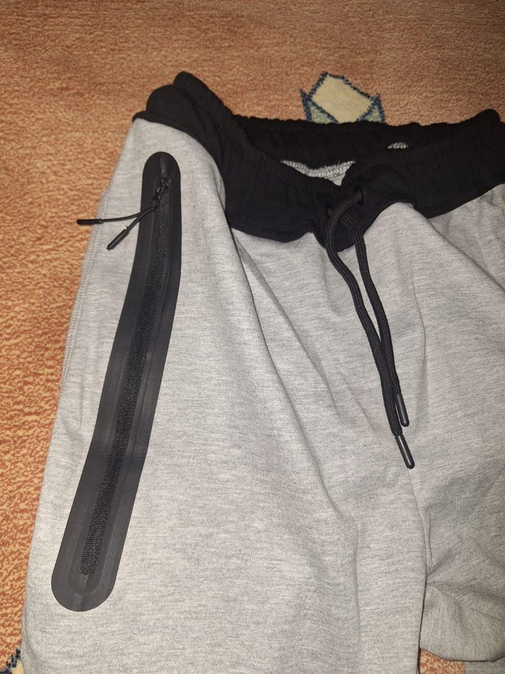 Gri Erkek Rahat Kesim Fermuarlı Eşofman Altı - Görsel 2