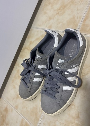 Gri Adidas Campus Kadın Spor Ayakkabı - Görsel 3