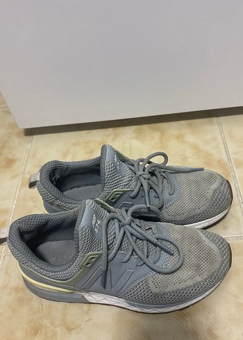 Gri Kadın Spor Ayakkabı Velcro Detaylı - Görsel 5