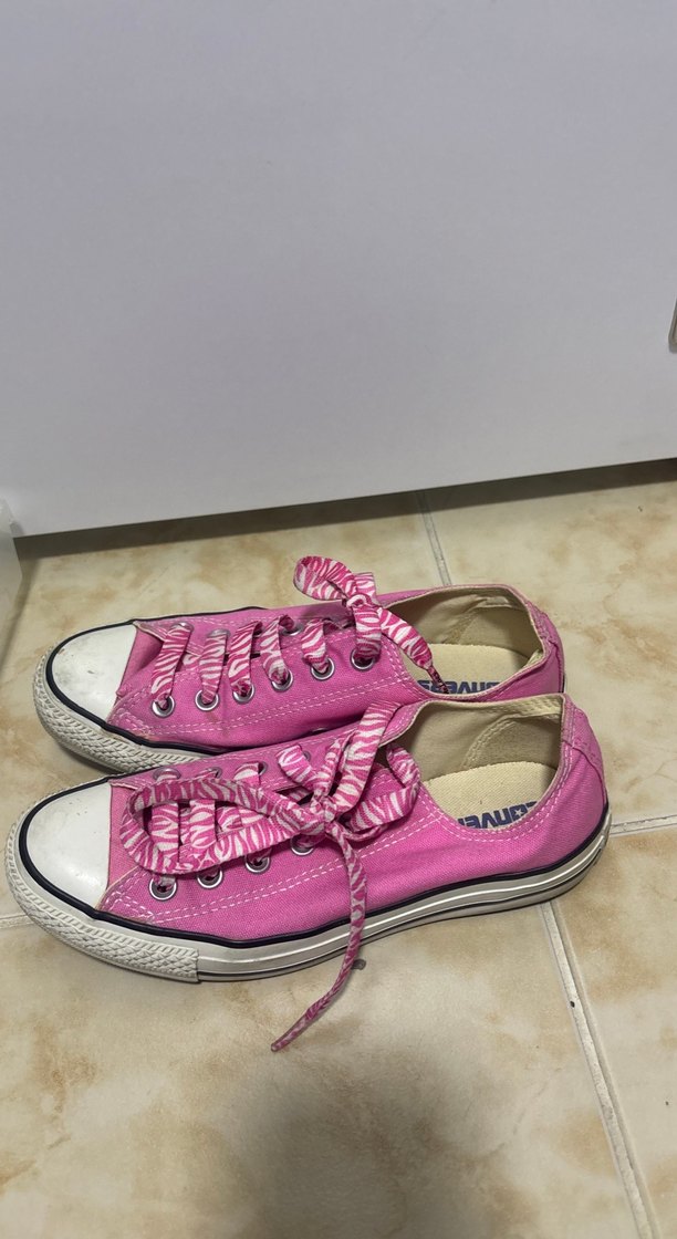 Pembe Bağcıklı Kadın Spor Ayakkabı - Görsel 3