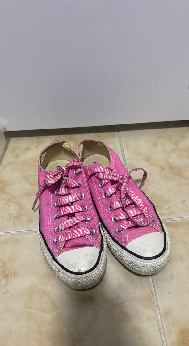 Pembe Bağcıklı Kadın Spor Ayakkabı - Görsel 2