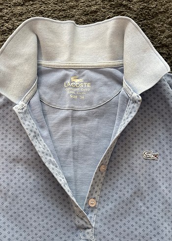 Düğmeli açık mavi Midi Kısa Kollu Elbise - Görsel 2