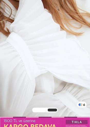 Beyaz V Yaka Kemerli Kadın Gömlek - Görsel 3