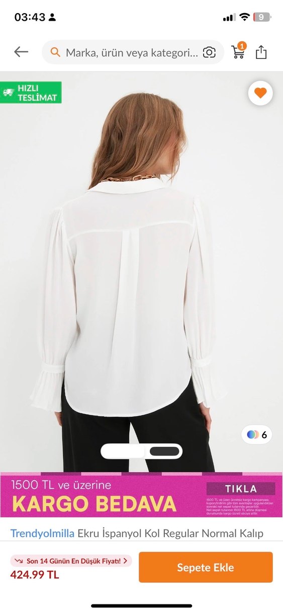 Beyaz V Yaka Kemerli Kadın Gömlek - Görsel 2