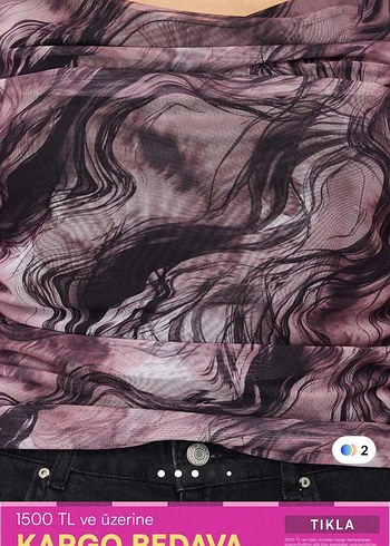 Mor Drapeli Straplez Mini Bluz - Görsel 4