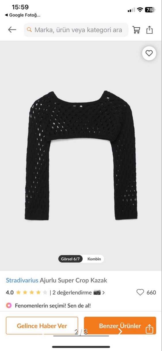 Siyah ajurlu triko Kadın Bluz - Görsel 2