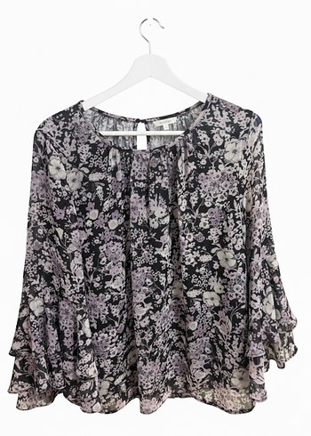 ADL Bohem Uzun Kollu Fırfırlı Kadın Bluz - Görsel 5