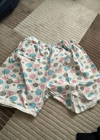 Pastel Renkli Puantiyeli Pamuklu Kız Şortu - Görsel 2