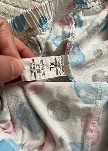 Pastel Renkli Puantiyeli Pamuklu Kız Şortu - Görsel 4