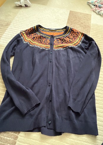 Nakışlı Bohem Kadın Triko Kazak - Görsel 5