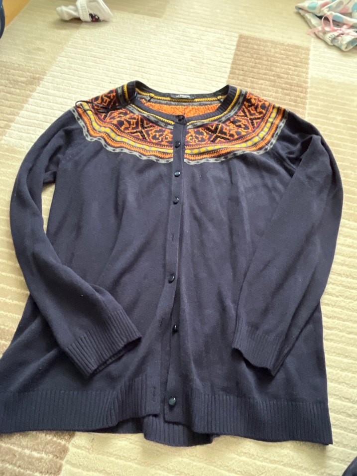 Nakışlı Bohem Kadın Triko Kazak - Görsel 5