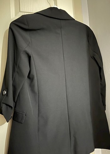 Siyah Düğmeli Kadın Blazer Ceket - Görsel 3