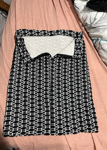 Zincir Detaylı Siyah Kadın kalem etek - Görsel 3